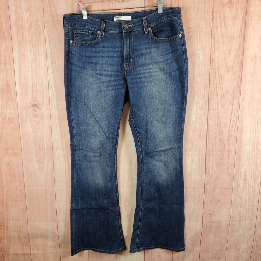 Signature by Levi Strauss & Co Womens Jeans 32 x 31 Blue Denim True Bootcut Leg